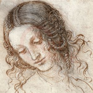Da Vinci, Female Head Study Digital Print Product Photo