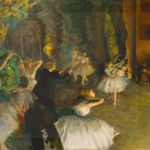 Degas The Rehearsal of the Ballet On Stage Digital Print Product Photo