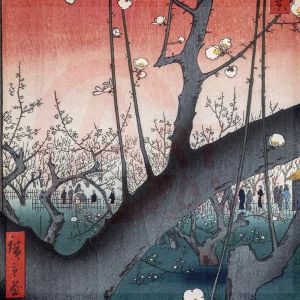 Hiroshige, Plum Orchard at Kameido Digital Print Product Photo