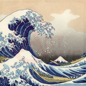 Hokusai, The Great Wave Off Kanagawa (Pink Sky) Digital Print Product Photo