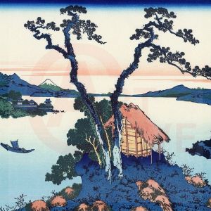 Hokusai, Lake Suwain in the Shinano Province Digital Print Product Photo