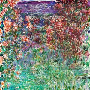 Monet, House Among the Roses Digital Print Product Photo